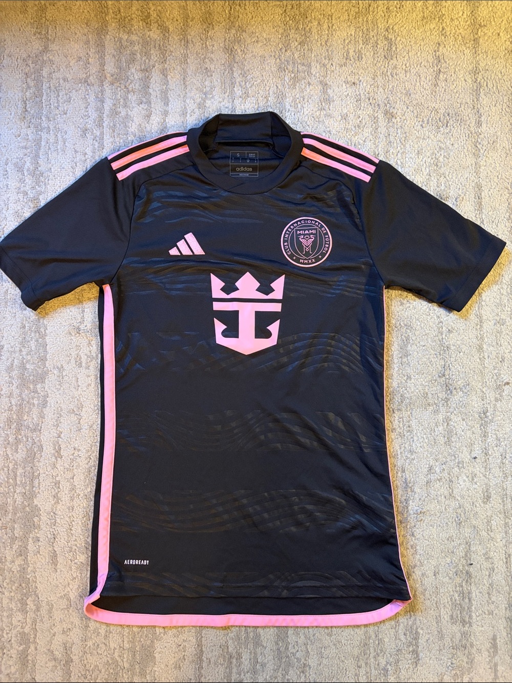 Adidas Messi Inter Miami CF #10 Jersey Black Pink Men’s Slim Fit Small